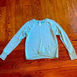 Athleta Girl Aqua Sweatshirt. SUPER SOFT AND STRETCHY size L(12)